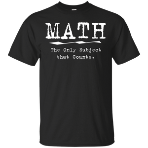 Pi Day Funny Shirts Math The Only Subject That Counts Pi Day 2018 Shirt